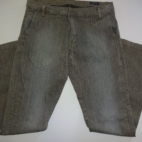 Mens Grey Agave Denimsmith Denim Jeans Grifter Classic Straight 36 Stretch USA